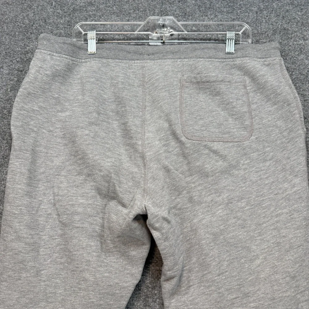 J.Crew Sweatpants Men Large‎ Gray Authentic Fleece Drawstring Tapered Leg Jogger